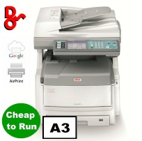 Guildford, Cranleigh and Woking for sale refurbished colour A3 photocopier, OKI ES8460dn extremely reliable, service garuntee, and cheap to run